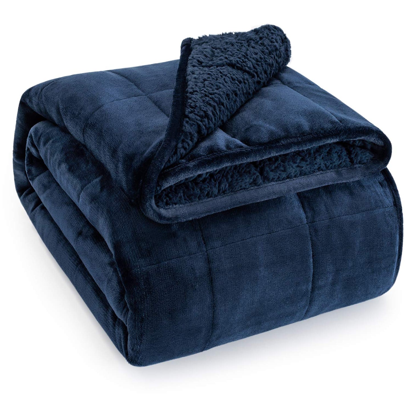 Azalea Marketplace Picks ๐บ: Sherpa Fleece Weighted Blanket, Dual Sided Cozy Fluffy Heavy Blanket, Ultra Fuzzy Throw Blanket with Soft Plush Flannel Top
