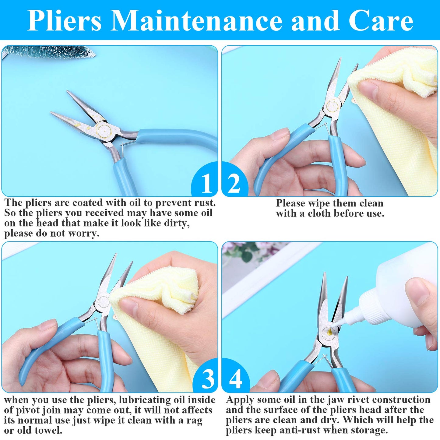 Azalea Marketplace Picks 🌺: Jewelry Pliers Set - Needle Nose, Round Nose and Wire Cutters for Jewelry Making, Repair and Crafts