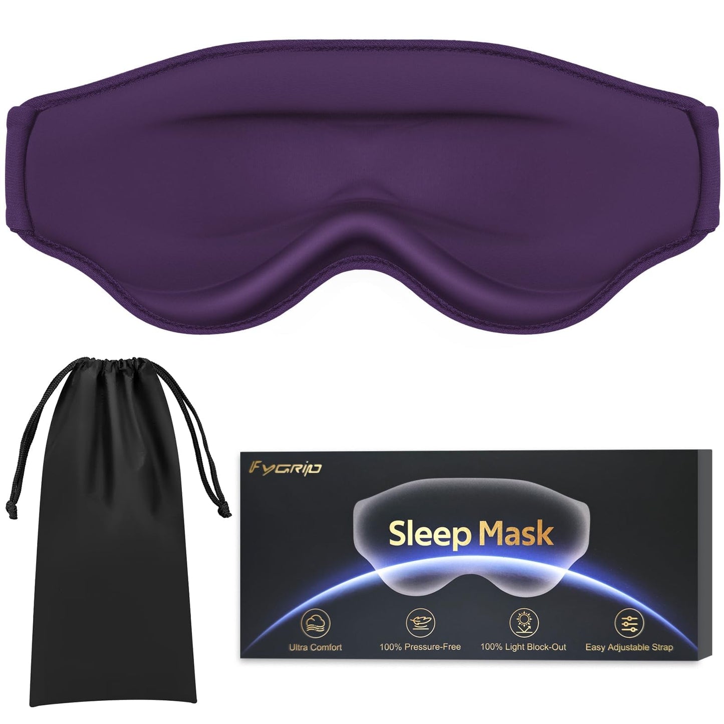 Azalea Marketplace Picks 🌺: 3D Cooling Eye Mask Sleep Mask, Lash Safe, Migraine Ease,  100% Pressure-Free & Light Block-Out Eye Mask for Sleep with Easy Adjustable Strap