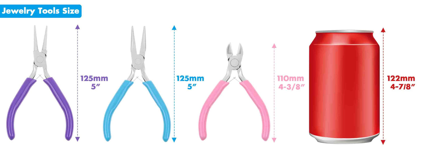 Azalea Marketplace Picks 🌺: Jewelry Pliers Set - Needle Nose, Round Nose and Wire Cutters for Jewelry Making, Repair and Crafts