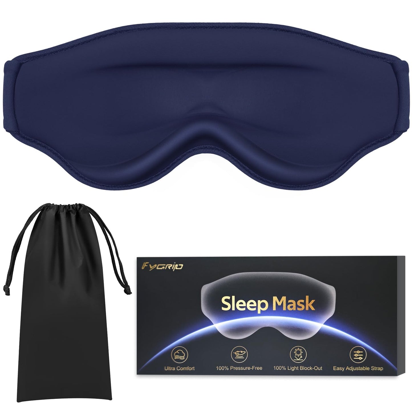 Azalea Marketplace Picks 🌺: 3D Cooling Eye Mask Sleep Mask, Lash Safe, Migraine Ease,  100% Pressure-Free & Light Block-Out Eye Mask for Sleep with Easy Adjustable Strap