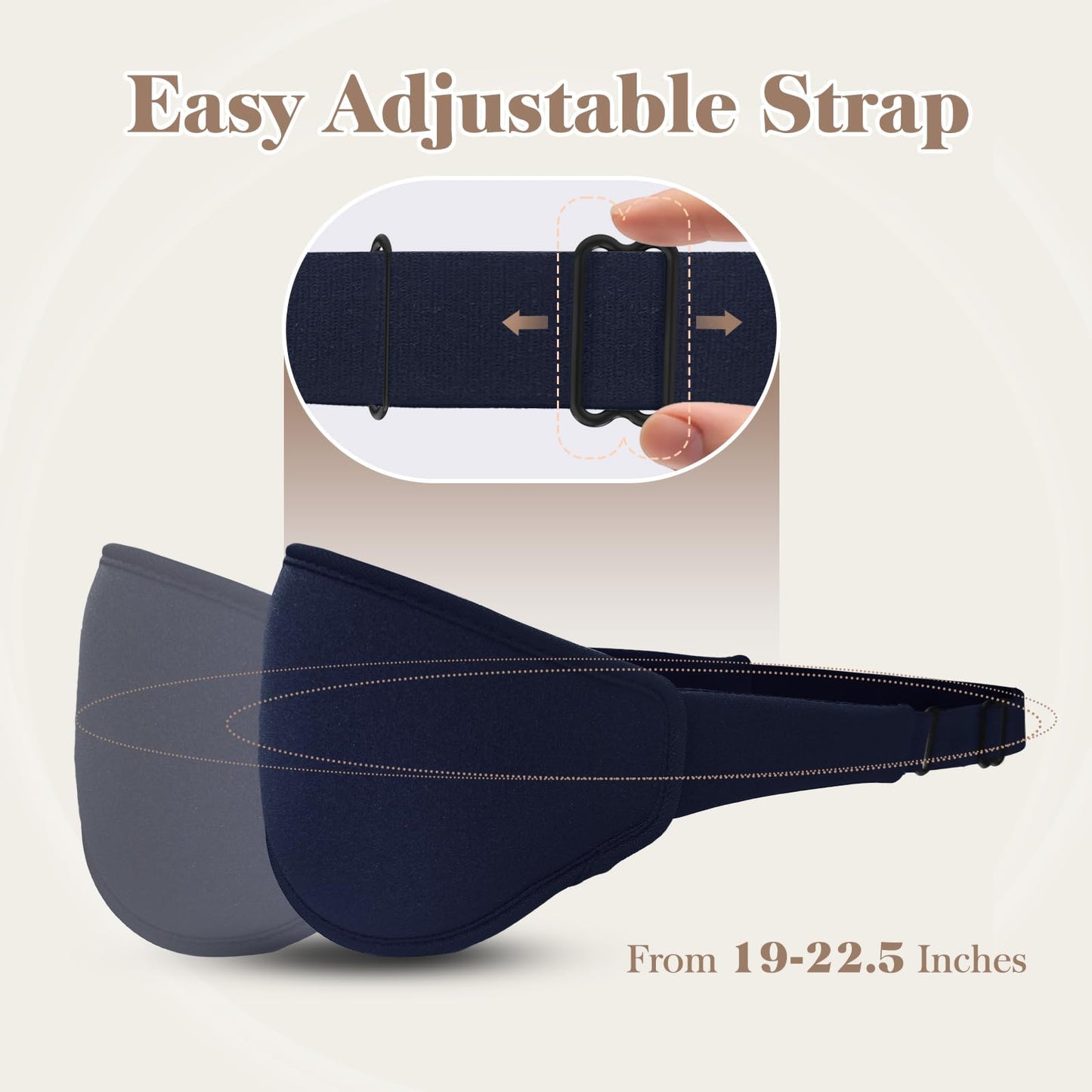 Azalea Marketplace Picks 🌺: 3D Cooling Eye Mask Sleep Mask, Lash Safe, Migraine Ease,  100% Pressure-Free & Light Block-Out Eye Mask for Sleep with Easy Adjustable Strap