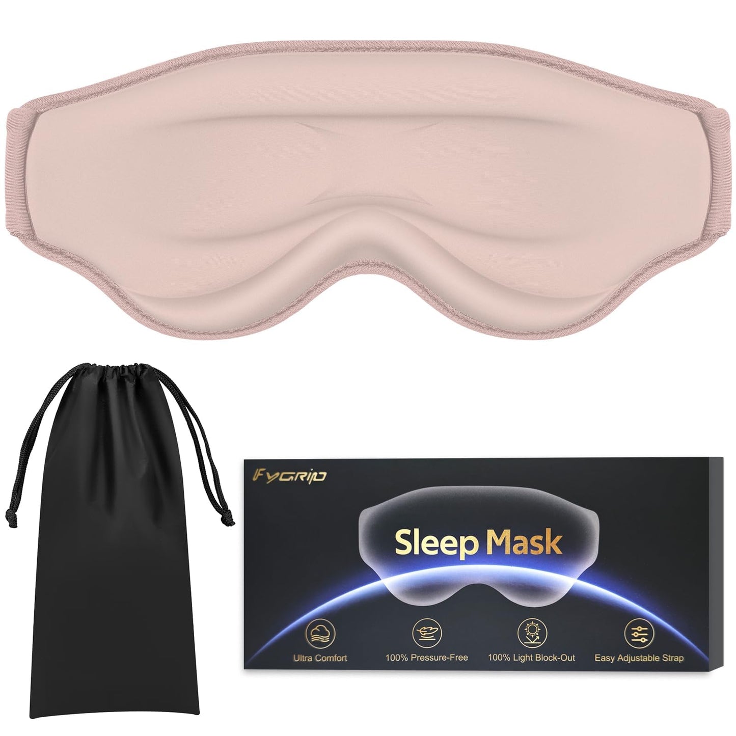 Azalea Marketplace Picks 🌺: 3D Cooling Eye Mask Sleep Mask, Lash Safe, Migraine Ease,  100% Pressure-Free & Light Block-Out Eye Mask for Sleep with Easy Adjustable Strap