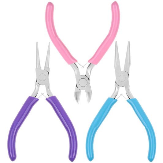 Azalea Marketplace Picks 🌺: Jewelry Pliers Set - Needle Nose, Round Nose and Wire Cutters for Jewelry Making, Repair and Crafts