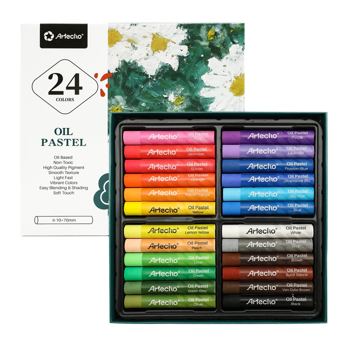 Azalea Marketplace Picks 🌺: Oil Pastels, Soft Oil Pastels for Art Painting, Drawing, Blending, Art Supplies for Artists, Beginners, Students, Teachers