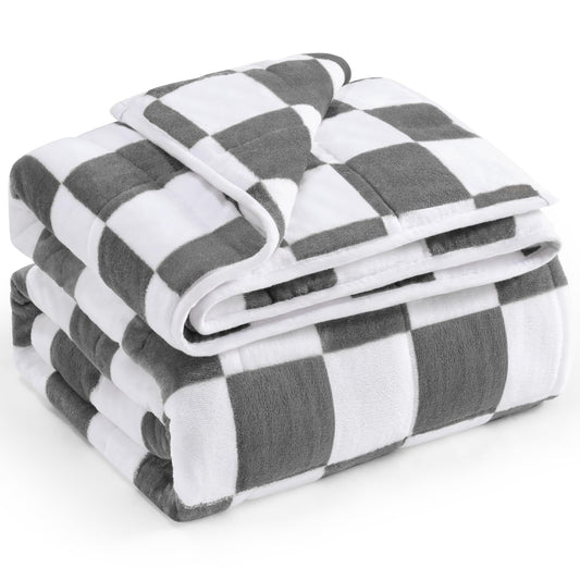 Azalea Marketplace Picks 🌺: Sherpa Fleece Weighted Blanket, Dual Sided Cozy Fluffy Heavy Blanket, Ultra Fuzzy Throw Blanket with Soft Plush Flannel Top
