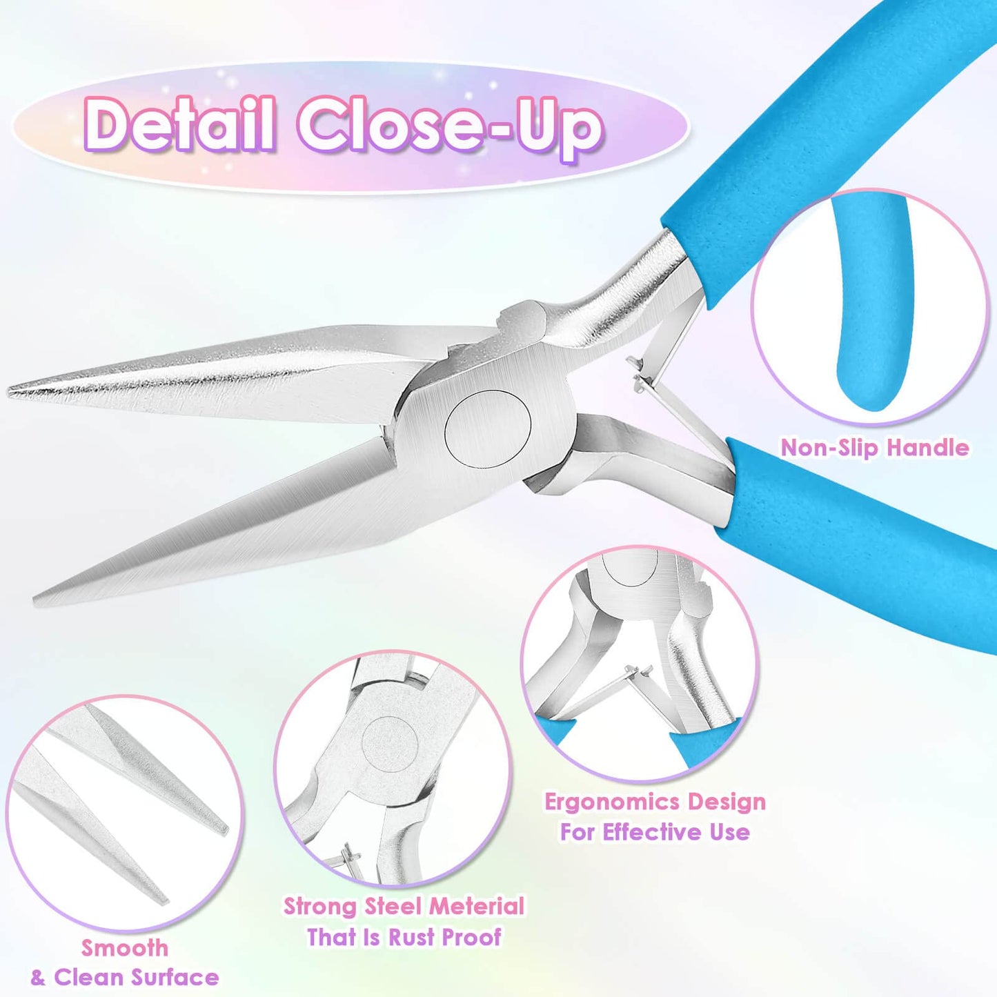 Azalea Marketplace Picks 🌺: Jewelry Pliers Set - Needle Nose, Round Nose and Wire Cutters for Jewelry Making, Repair and Crafts